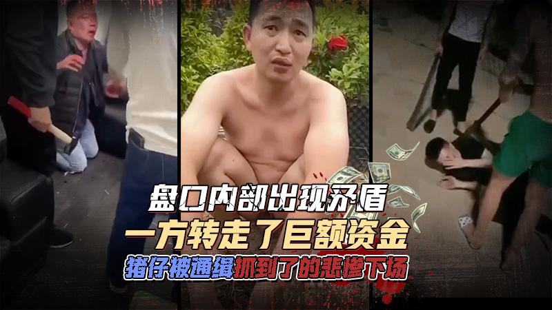 盘口内部出现矛盾盗走盘口老总资金巨额猪的仔通急抓到了被打断手脚